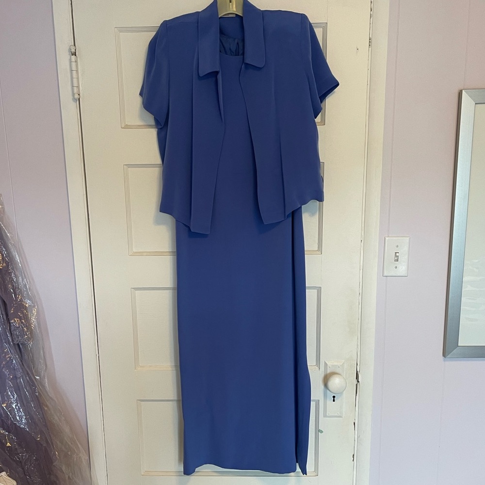 Silk dress and jacket. 6